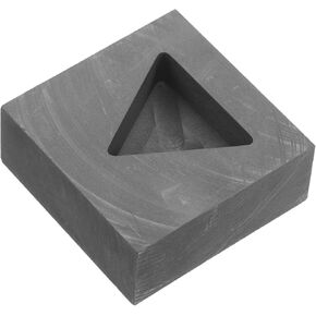 قالب صب جرافيت مثلث من أجل ذوبان المعادن، قوالب جرافيت قابلة لإعادة الاستخدام لصنع المجوهرات والمشروعات اليدوية، أداة صب معدنية قوية للذهب والفضة والنحاس in Kuwait