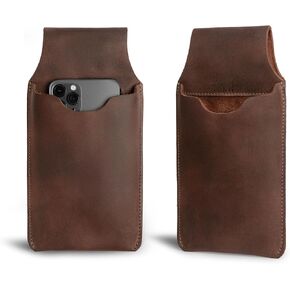 Hide & Drink, Leather Waist Phone Holder/Pouch/Bag/Case/Work & Outdoors Essentials, Handmade Includes 101 Year Warranty :: Bourbon Brown in Kuwait