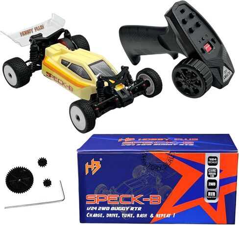 HOBBYPLUS Speck B 1/24 2WD Mini RC Car - RTR RC Buggy, Fast Mini Racing Buggy, Brushless Ready with Oil-Filled Shocks – Fun Indoor Remote Control Car Racing Vehicles for Adults (Razor Orange) in Saudi Arabia