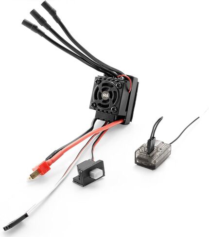 HAIBOXING 1/12TH Scale RC Car Spare Parts, Brushless Remote Control Truck Replacement 60A Brushless ESC and 2.4GHz Receiver w/Bind Plug Apply to 2997A(E780 & T2704-60A) in Saudi Arabia