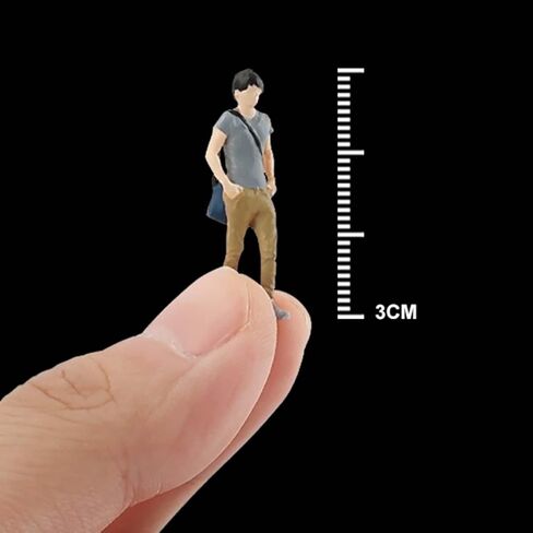 1/64 Men Figures People Scale Miniature Scenes Movie Props Decoration in Saudi Arabia