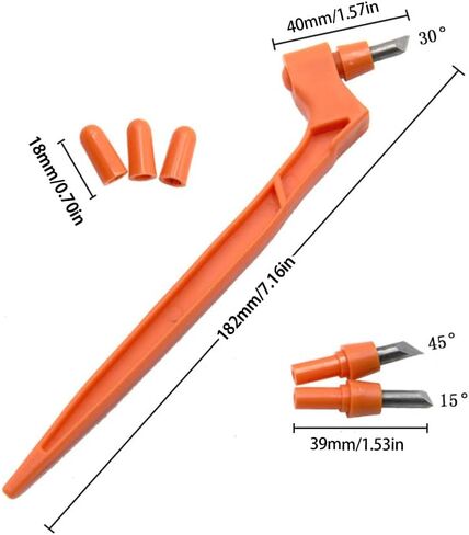 Craft engraving pen - 15-degree, 30-degree, 45-degree, 3-rotating Angle blade - Essential tool for home handicrafts - Suitable for cutting various materials such as paper and cards in Saudi Arabia