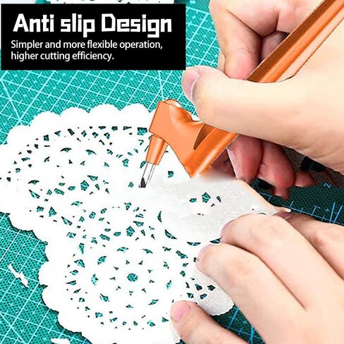 Craft engraving pen - 15-degree, 30-degree, 45-degree, 3-rotating Angle blade - Essential tool for home handicrafts - Suitable for cutting various materials such as paper and cards in Saudi Arabia