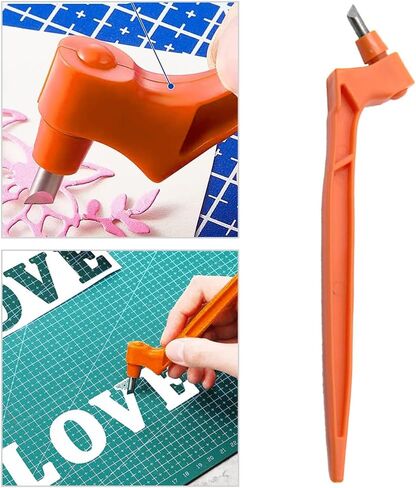Craft engraving pen - 15-degree, 30-degree, 45-degree, 3-rotating Angle blade - Essential tool for home handicrafts - Suitable for cutting various materials such as paper and cards in Saudi Arabia