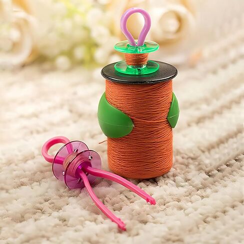 Plastic Bobbin Thread Holder Clips, 50/100 Pack, Assorted Colors, 2.64 Inch, Sewing Machine Accessories for Spool Organization (50) in Saudi Arabia