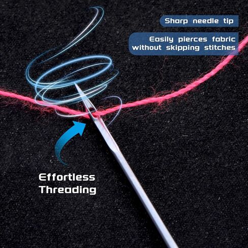 Universal Sewing Machine Needles, Assorted 65/9, 75/11, 90/14, 100/16, 110/18 Heavy Duty Sewing-Machine Needle Ideal for Light to Heavy Fabrics, Compatible with Home Sewing Machine(50 Pcs) in Saudi Arabia