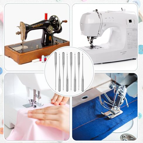 Universal Sewing Machine Needles, Assorted 65/9, 75/11, 90/14, 100/16, 110/18 Heavy Duty Sewing-Machine Needle Ideal for Light to Heavy Fabrics, Compatible with Home Sewing Machine(50 Pcs) in Saudi Arabia