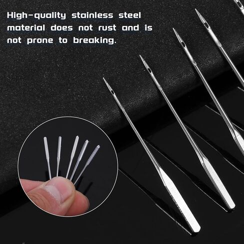 Universal Sewing Machine Needles, Assorted 65/9, 75/11, 90/14, 100/16, 110/18 Heavy Duty Sewing-Machine Needle Ideal for Light to Heavy Fabrics, Compatible with Home Sewing Machine(50 Pcs) in Saudi Arabia