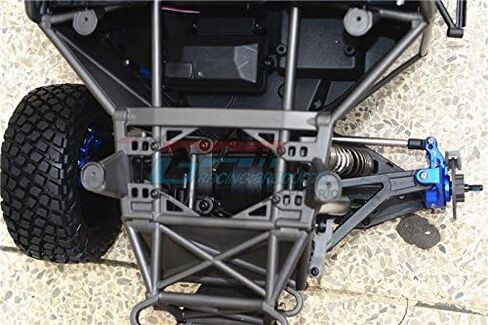 GPM لـ Traxxas Unlimited Desert Racer 4X4 (#85076-4) ترقية أجزاء أذرع المفصل الأمامية من الألومنيوم - مجموعة 1Pr رمادي فضي in Kuwait