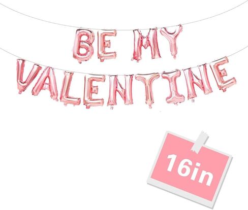 Galentine's Day 16in Rose Gold Balloon Banner, Galentine's Day Decor,Galentine's Day party decorations,Valentine's Day Indoor and outdoor balloon decoration (GALENTINES) in Saudi Arabia
