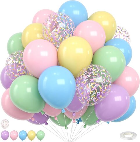 Pink Bow Balloons,12 Inch Hot Pink Rose Dots Bow Foil Balloon and Confetti Balloons with Ribbon,for Girls Birthday Baby Shower Decoration Birthday Wedding in Saudi Arabia
