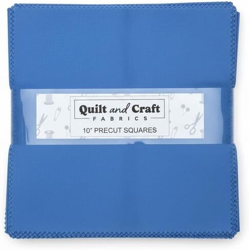 42-Piece 10" Fabric Squares - Premium Cotton Quilting Precuts (Ocean Palette) in Saudi Arabia