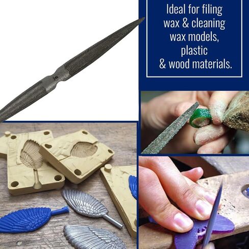 8 inch File Wax Carve Tools, Carving Wax File, Double Ended Flat and Half Round Wax File Jewelry Tool for Carving and Filing in Kuwait