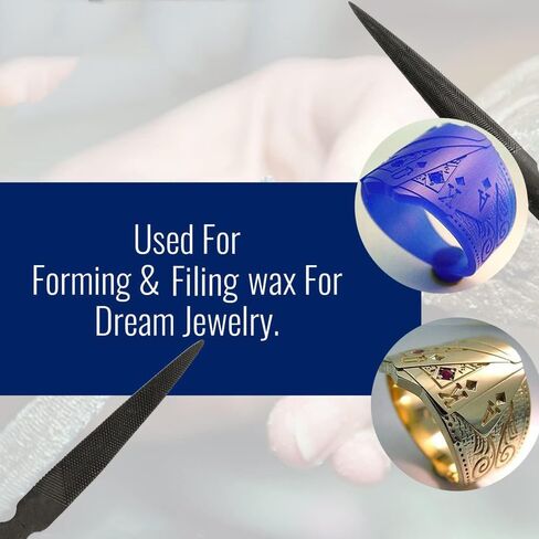 8 inch File Wax Carve Tools, Carving Wax File, Double Ended Flat and Half Round Wax File Jewelry Tool for Carving and Filing in Kuwait