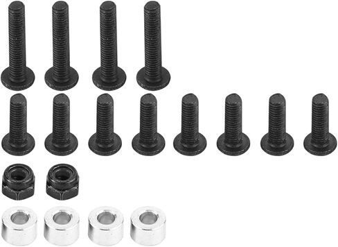 Qiilu 1/10 RC Crawler Shock Mounts - 4pcsset RC Car Mount Plate ارتفاع قابل للتعديل لزاحف 1/10 - حامل ممتص قابل للتعديل (Ti Color) in Kuwait