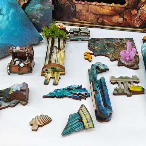 DIY Book Nooks - Deep-Sea Submarine Adventure Miniature House Kit | Rotating Background, LED Lights, Touch Control, Self-Assembly Craft Model Kits for Gifting & Decor - Discover Atlanta in Saudi Arabia