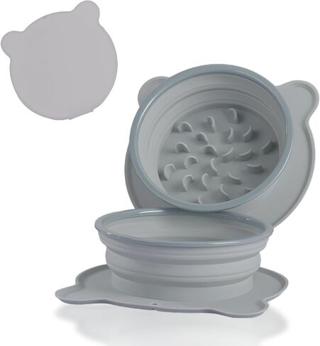 أوعية للكلاب قابلة للطي للسفر، مجموعة أوعية طعام ومياه محمولة للكلاب، أوعية سيليكون قابلة للطي للجراء، إكسسوارات سفر لطيفة وخفيفة الوزن للحيوانات الأليفة الأساسية باللون الوردي in Kuwait