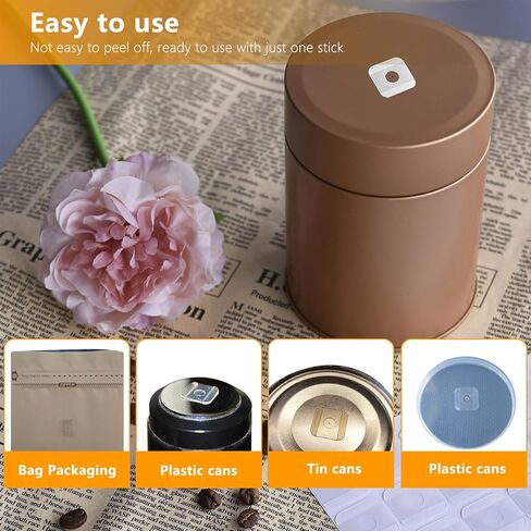 Airtight One-way Degassing Valve PE 30PCS/Set, CO2 Releasing Valves for Coffee Bag, Adhesive Patch Type Fermentation Exhaust Ventilation for Food Bag Packaging in Saudi Arabia