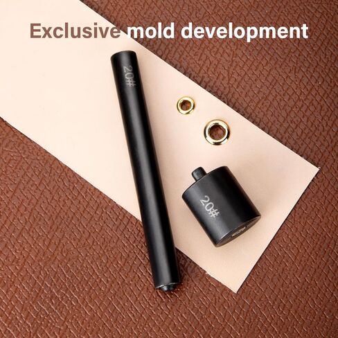 WUTA Eyelets Setting Tool,Smooth Black Grommet Installation Tools, Rivets Setter Tool Kit for Leather Craft（4mm） in Saudi Arabia