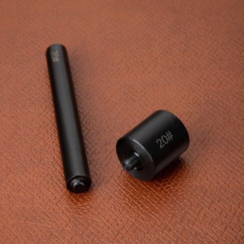 WUTA Eyelets Setting Tool,Smooth Black Grommet Installation Tools, Rivets Setter Tool Kit for Leather Craft（4mm） in Saudi Arabia