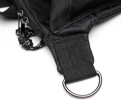 TIGERLI Dog Walking Fanny Pack with Magnetic Treat Pouch, Dual Water Bottle Holders, Poop Bag Dispenser, Waterproof Zipper, Adjustable Strap, 2 D-Rings for Hands-Free Leash, Black in Saudi Arabia