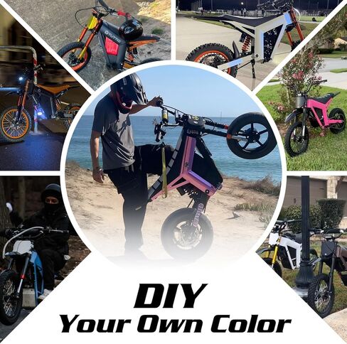 Tuttio Soleil01-GB E-Dirt-Bike - Peak 3000W 37MPH 200NM Electric-Bike with 48V 21Ah Battery, 14"/12" Fat Tire Electric Motocycle with Dual Suspension, Off-Road Ebike for Adults-Teens (USA Warehouse) in Saudi Arabia