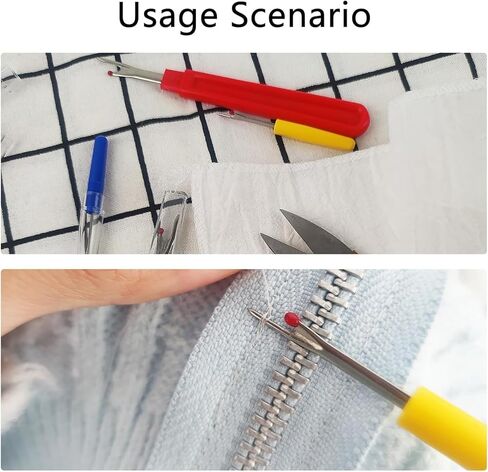 6 Pieces Colorful Seam Ripper Assortment Thread Remover Kit 2 Big and 2 Small Handy Stitch Sewing Tools with 2 Scissors for Removing Unwanted Hems and Seams in Saudi Arabia