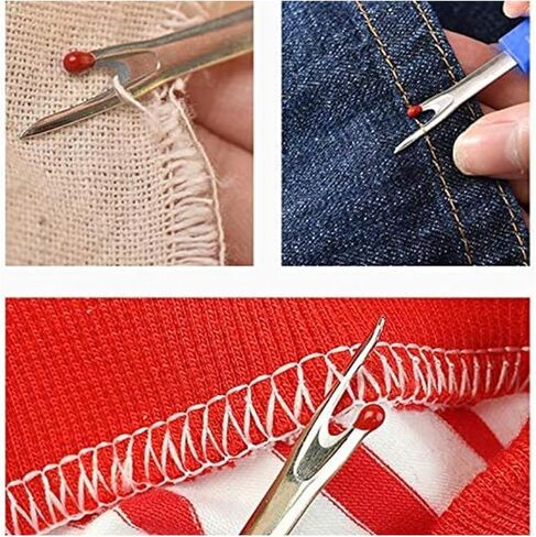 6 Pieces Colorful Seam Ripper Assortment Thread Remover Kit 2 Big and 2 Small Handy Stitch Sewing Tools with 2 Scissors for Removing Unwanted Hems and Seams in Saudi Arabia