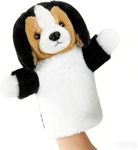 Dog Hand Puppet Plush Toy for Kids Toddlers Educational Animal Puppet for Storytelling Pretend Play Birthday German Shepherd in Saudi Arabia