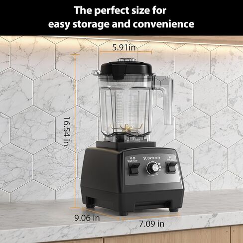 Countertop Blender Pro 2000W, Professional High-Speed Blender with Powerful Brushless Motor, 25-Speed, 68oz, Heavy Duty Kitchen Blender for Smoothies, Ice Crushing & Food Prep, Black in Saudi Arabia