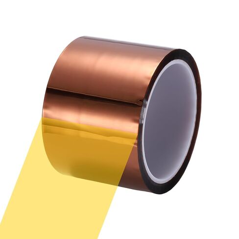 uxcell Heat Tape, 60mm x 33m (108ft) Polyimide Heat Transfer Sublimation Tape No Residue High-Temperature Resistant Tapes for Heat Press Soldering Circuit Board, Brown in Saudi Arabia