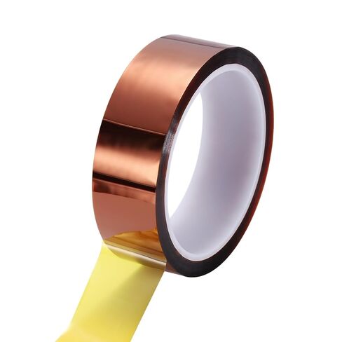 uxcell Heat Tape, 60mm x 33m (108ft) Polyimide Heat Transfer Sublimation Tape No Residue High-Temperature Resistant Tapes for Heat Press Soldering Circuit Board, Brown in Saudi Arabia