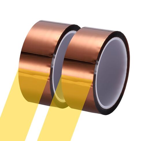 uxcell Heat Tape, 60mm x 33m (108ft) Polyimide Heat Transfer Sublimation Tape No Residue High-Temperature Resistant Tapes for Heat Press Soldering Circuit Board, Brown in Saudi Arabia