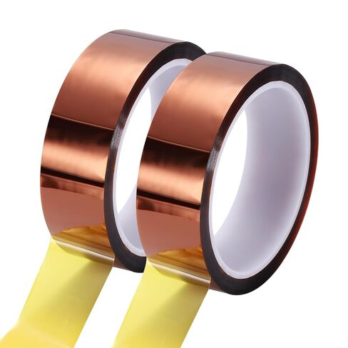 uxcell Heat Tape, 60mm x 33m (108ft) Polyimide Heat Transfer Sublimation Tape No Residue High-Temperature Resistant Tapes for Heat Press Soldering Circuit Board, Brown in Saudi Arabia