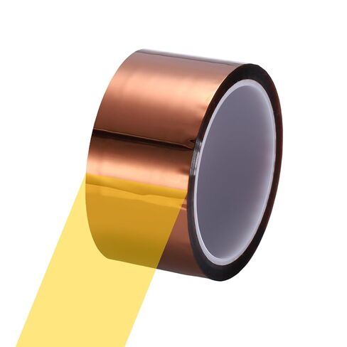 uxcell Heat Tape, 60mm x 33m (108ft) Polyimide Heat Transfer Sublimation Tape No Residue High-Temperature Resistant Tapes for Heat Press Soldering Circuit Board, Brown in Saudi Arabia