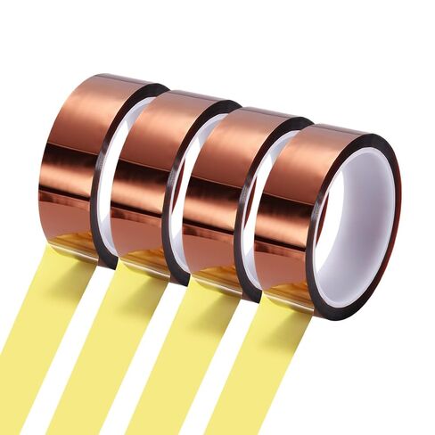 uxcell Heat Tape, 60mm x 33m (108ft) Polyimide Heat Transfer Sublimation Tape No Residue High-Temperature Resistant Tapes for Heat Press Soldering Circuit Board, Brown in Saudi Arabia