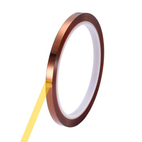 uxcell Heat Tape, 60mm x 33m (108ft) Polyimide Heat Transfer Sublimation Tape No Residue High-Temperature Resistant Tapes for Heat Press Soldering Circuit Board, Brown in Saudi Arabia