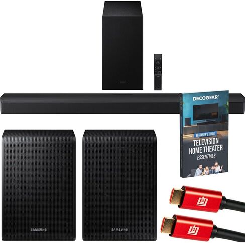 SAMSUNG HW-Q600C 3.1.2ch Soundbar and Subwoofer with Dolby Audio Bundle SWA-9200S Wireless Surround Speakers in Kuwait