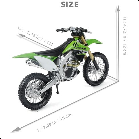 Dirtbike Toy Motorcycle Compatible for Kawasaki KX450F 1:12 Dirtbike Toy Motorcycle Model for Kid Age 8-14 in Kuwait