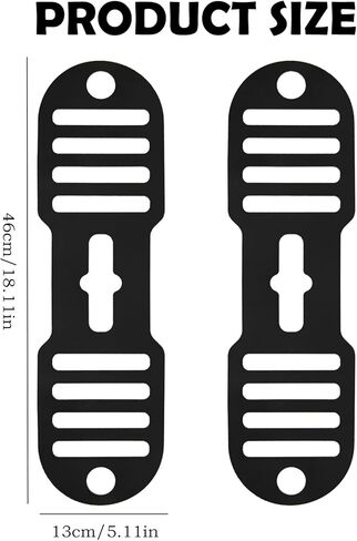 2Pcs Black Universal Fixing Strap, Black Pot Lid Accessories Tools Lid Holder Tools Heat-Resistant, No-Spill Design Transport Accessories Not Easily Damaged in Saudi Arabia
