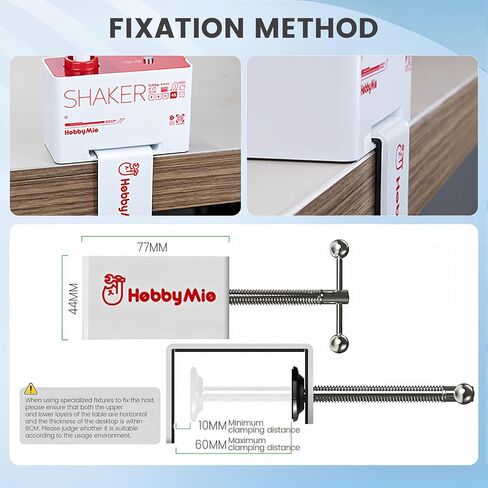 ماكينة رش طلاء مطورة لطلاءات النماذج - خلاط زجاجات متأرجح عالي الطاقة للأكريليك والأحبار والأصباغ والمواد اللاصقة ومستلزمات الهوايات | تصميم لقط بدون استخدام اليدين، خلط سريع لمدة 10 ثوانٍ in Kuwait