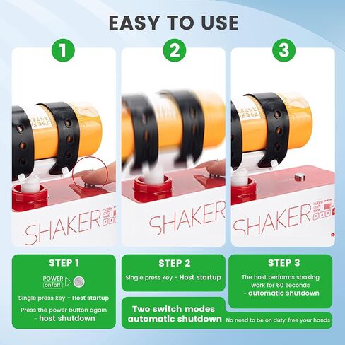 ماكينة رش طلاء مطورة لطلاءات النماذج - خلاط زجاجات متأرجح عالي الطاقة للأكريليك والأحبار والأصباغ والمواد اللاصقة ومستلزمات الهوايات | تصميم لقط بدون استخدام اليدين، خلط سريع لمدة 10 ثوانٍ in Kuwait