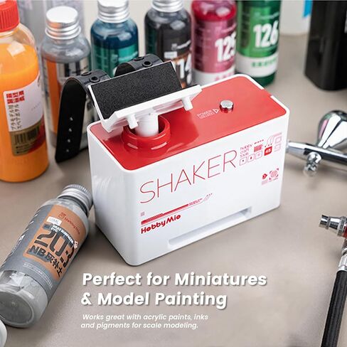 ماكينة رش طلاء مطورة لطلاءات النماذج - خلاط زجاجات متأرجح عالي الطاقة للأكريليك والأحبار والأصباغ والمواد اللاصقة ومستلزمات الهوايات | تصميم لقط بدون استخدام اليدين، خلط سريع لمدة 10 ثوانٍ in Kuwait