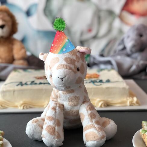 10 قطع من قبعات الحفلات الصغيرة للحيوانات المحشوة، قبعات مخروطية ملونة لحفلات عيد ميلاد الكلاب الصغيرة مع كرات بوم، قبعة عطلة متنوعة قابلة للتعديل للدمى الصغيرة والجرو والحيوانات والأرنب (3.2 بوصة) in Kuwait