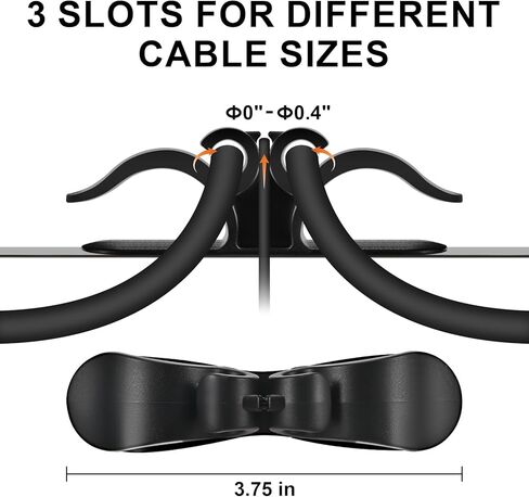 8PCS Cord Organizer for Appliances, Upgraded Kitchen Appliance Cord Organizer Stick on Appliance Cord Wrap Cord Kipper Cord Holder for Appliances Pressure Cooker, Coffee Maker, Air Fryer,Mixer in Saudi Arabia
