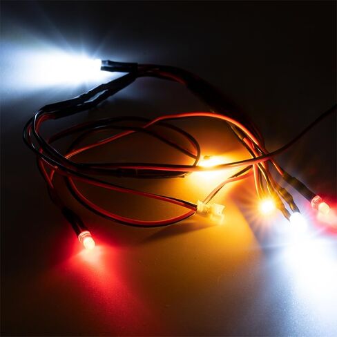 RC Front Rear LED Light Kit Headlight Taillight Set for TRX4M K10 Upgrades 1/18 Scale RC Crawler Car Accessories in Saudi Arabia