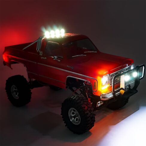 RC Front Rear LED Light Kit Headlight Taillight Set for TRX4M K10 Upgrades 1/18 Scale RC Crawler Car Accessories in Saudi Arabia