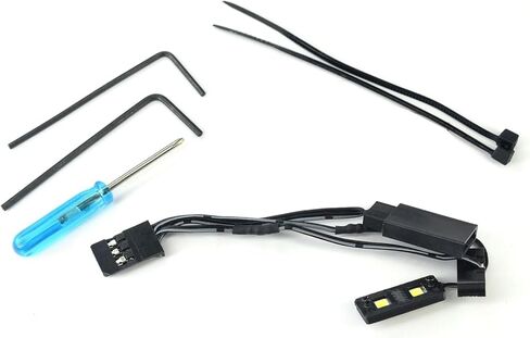 RC Headlights & Taillights Kit for Losi 1/24 Micro-B 2WD Buggy RC White Headlights + Red Rear Light Upgrade Parts in Saudi Arabia