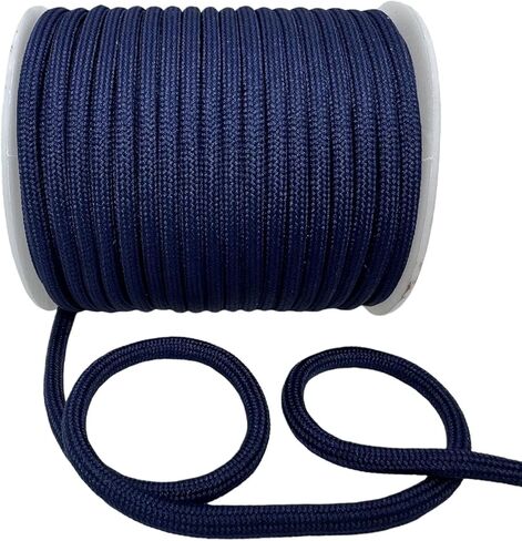 4mm Polyester Rope - 20 Yards Braided Solid Cord for Phone/Badge/Camera/Purse/Bag Lanyards, Clothesline (111-Peach) in Saudi Arabia