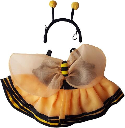 Bumble Bee Outfit Teddy Bear Clothes Fits Most 14" - 18" Build-a-bear and Make Your Own Stuffed Animals in Saudi Arabia